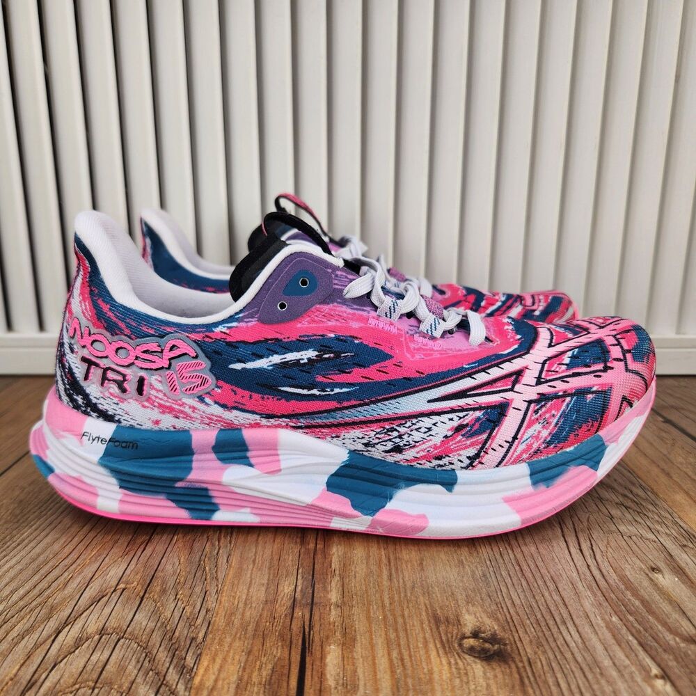 Asics Noosa Tri 15 Running Shoes Womens Sz 8 Restful Teal Hot Pink 1012B429